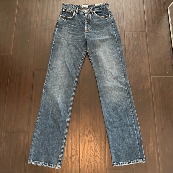 Zara Hi-Rise Straight Leg Jeans - Picture 1 of 7